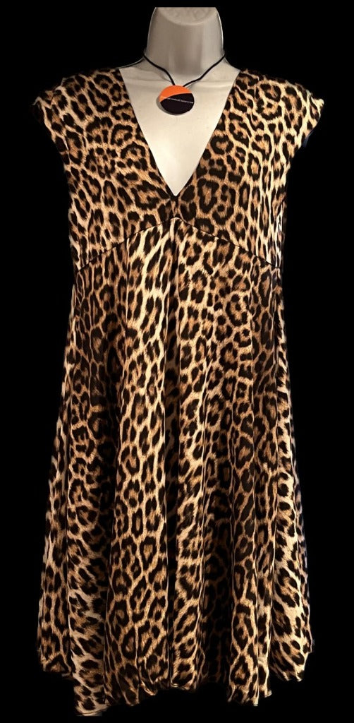 Zara Leopard Print Dress size XS  NEW with Tags