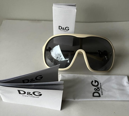 Dolce & Gabbana White Vintage Sunglasses - Pre-loved