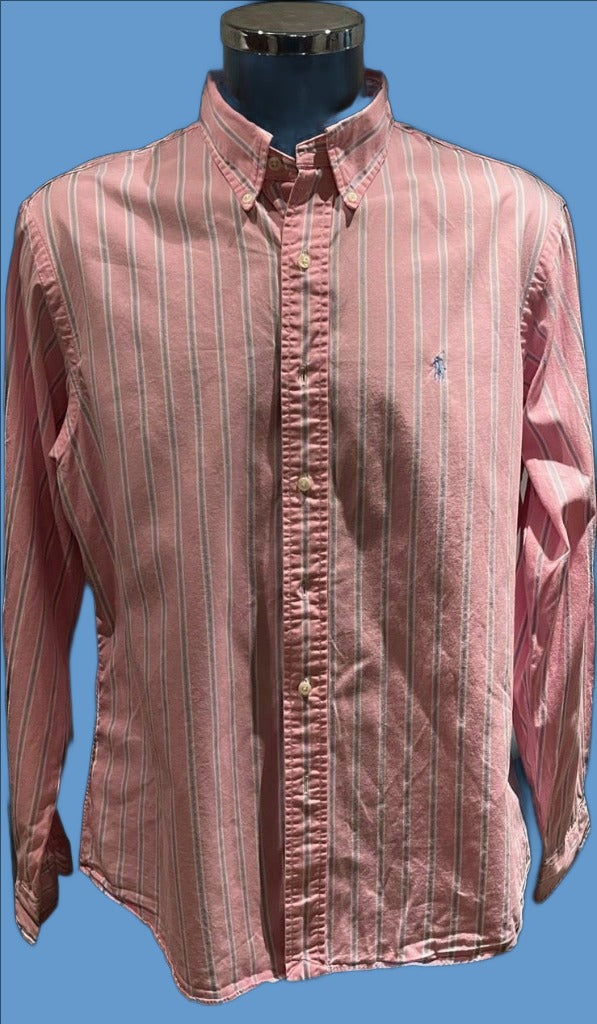 Polo by Ralph Lauren  Pink Shirt - Size 17" Collar - Pre-loved