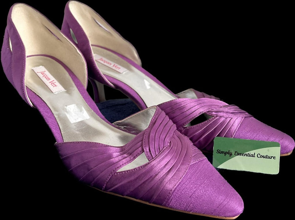 Jacques Vert Satin Shoes size UK5 - Pre-loved