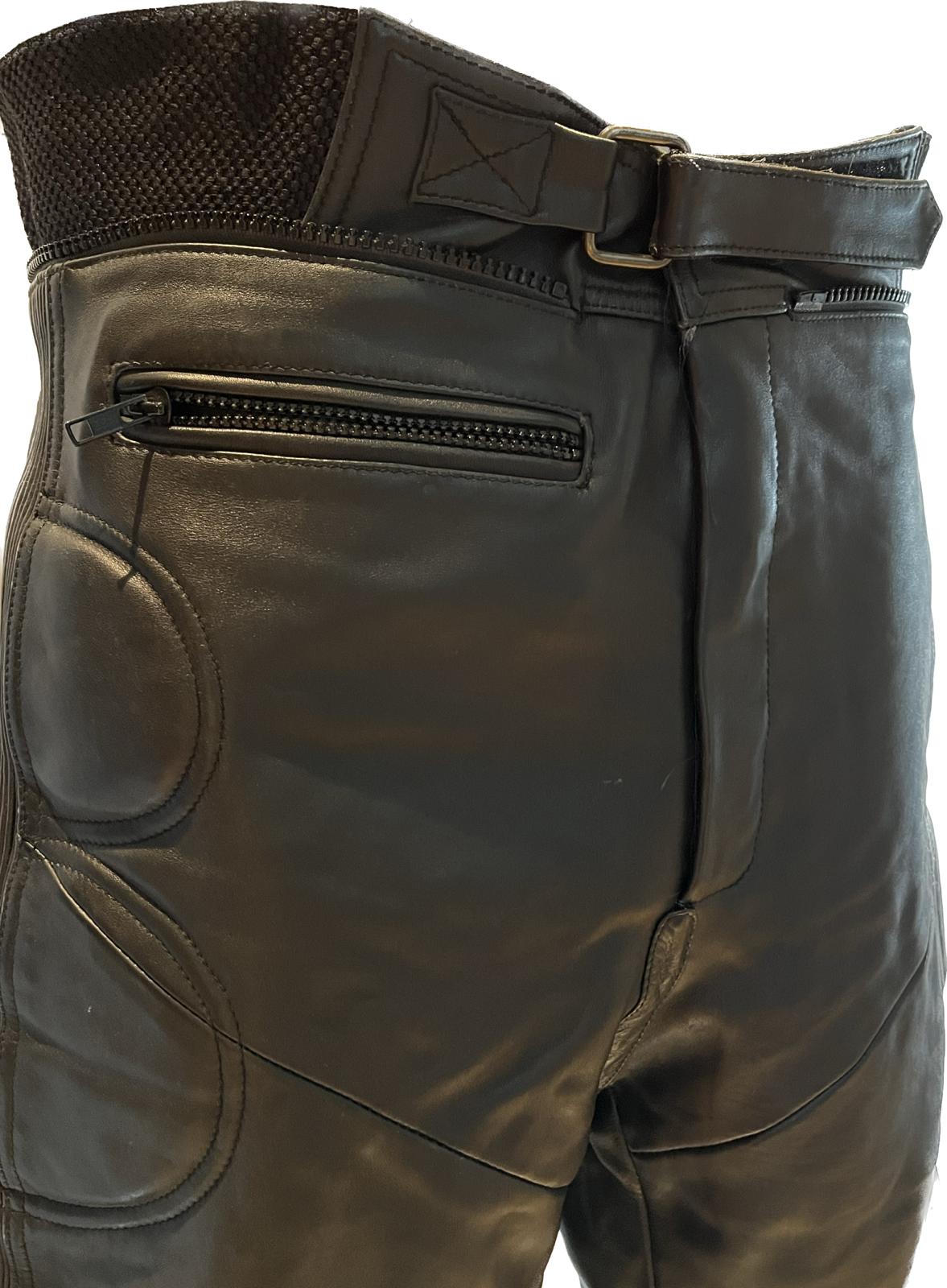 Richa Black Leather Trousers - Size W36 - Pre-loved