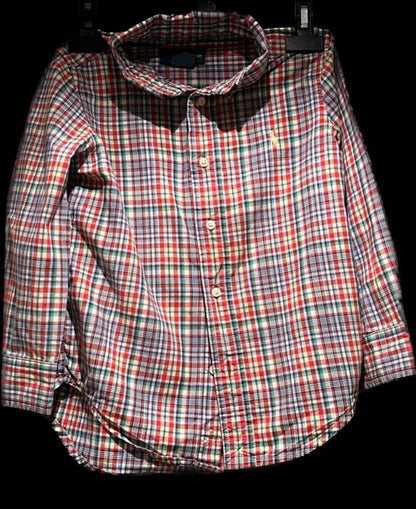 Ralph Lauren Check Boys Shirt - Size 4T - Pre-loved