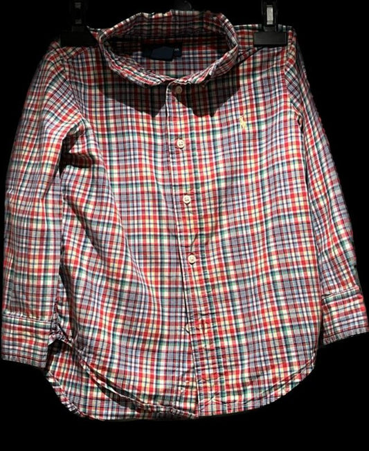 Ralph Lauren Check Boys Shirt, Size 4T - Pre-loved