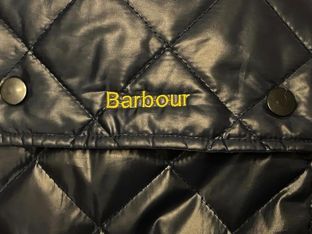 Barbour Navy Quilted Jacket - Size L - Pre-loved