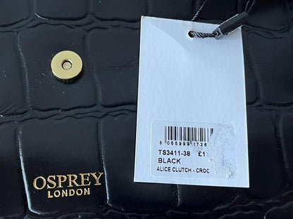 Osprey London Black  Alice Clutch Bag  - BNWT