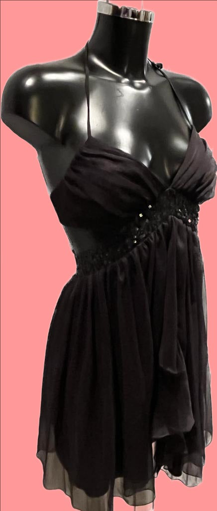 Lipsy Black Dress size UK6 - Pre-loved