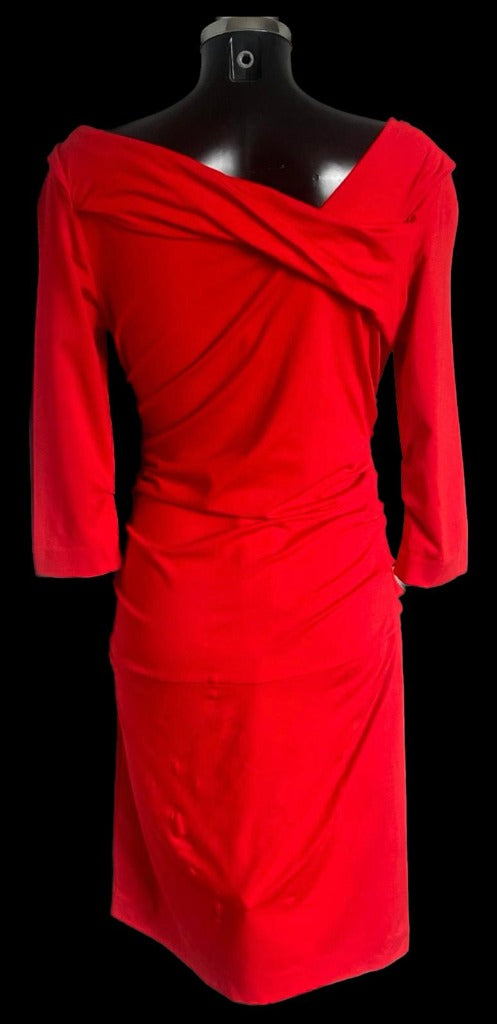 Diane von Furstenberg Red Bently Dress Size S Pre-loved