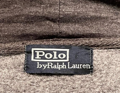 Polo Hoodie - Charcoal Grey - Size L - Pre-loved