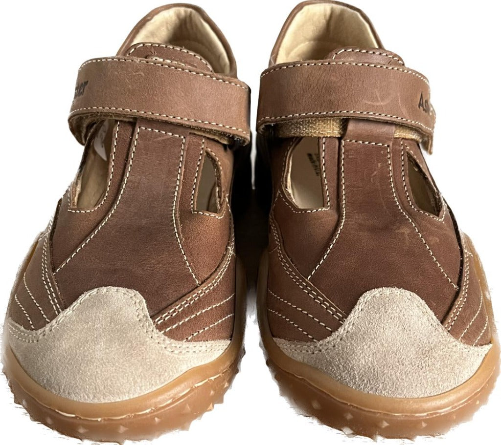 Aster Brown Leather Shoes - Size EU33 UK1 Infant - NEW in Box