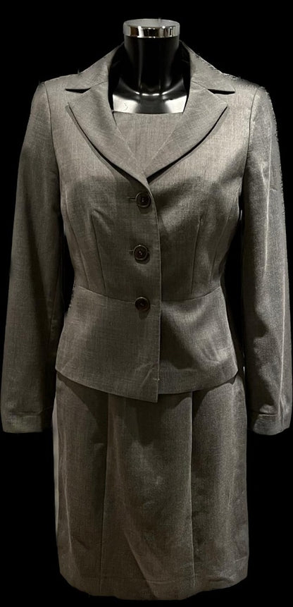 LK Bennett Grey Dress Suit - size UK10 - Pre-loved