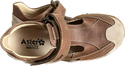 Aster Brown Leather Shoes - Size EU33 UK1 Infant - NEW in Box