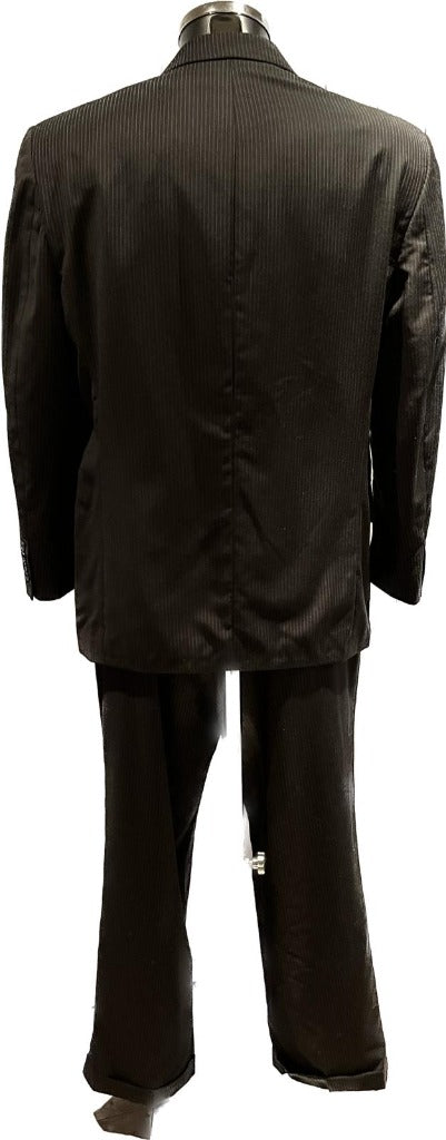 Calvin Klein Single Breasted Black Suit Size 40S - Pre-loved