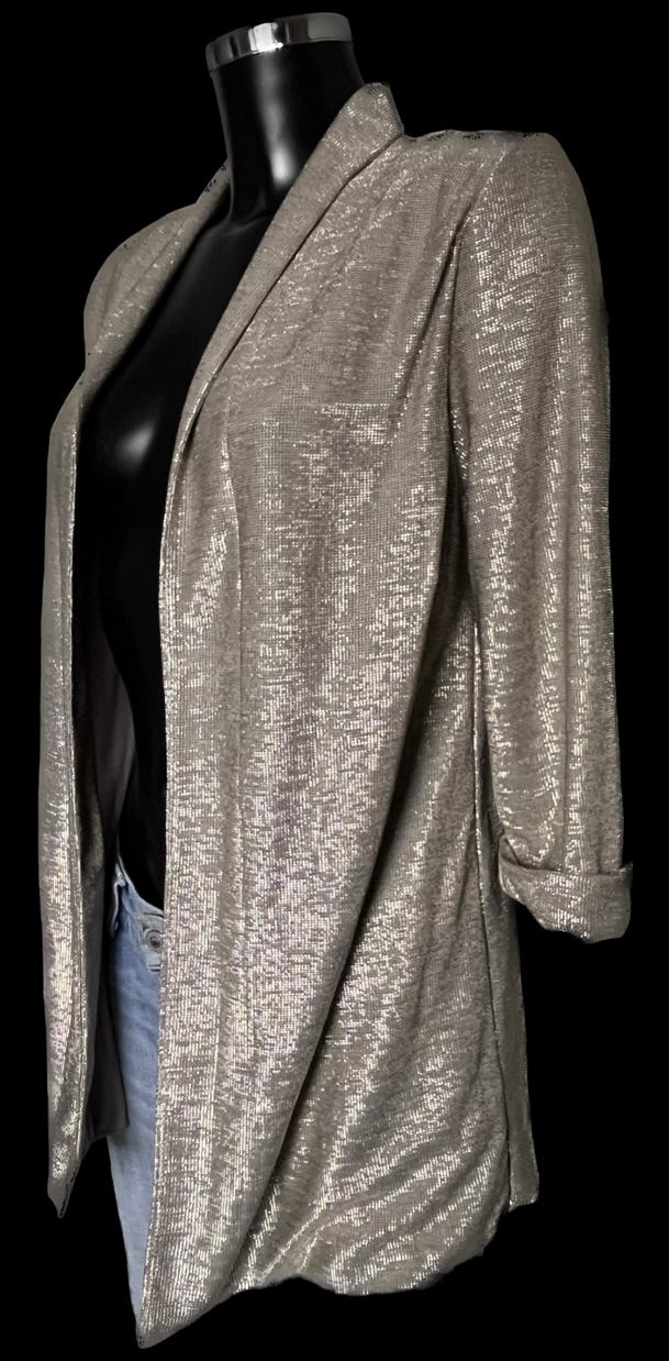 H&M Gold Sparkly Jacket - size UK14 - New with Tags