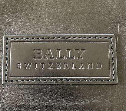 BALLY Black Leather Unisex Business Bag - Pre-loved