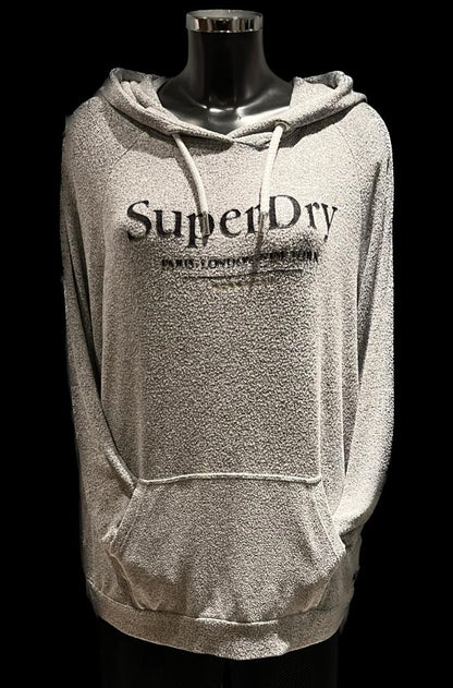 SuperDry Grey Hoodie size UK14  pre-loved