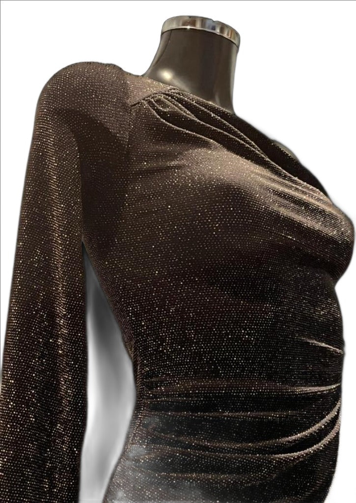 Lipsy black sparkly outlet dress