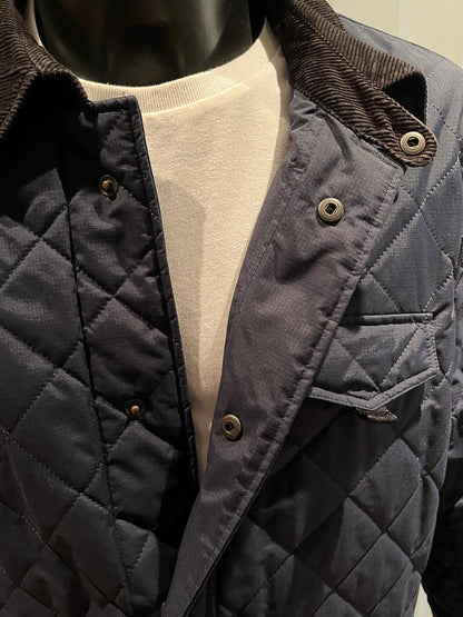 Ben Sherman Quilted Navy Jacket Size XL - Pre-loved