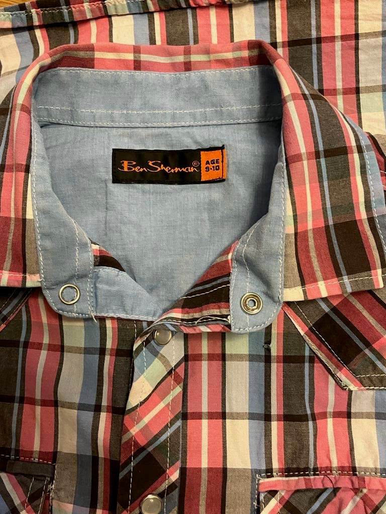 Ben Sherman Checked Shirt Age 9-10   - Pre-loved