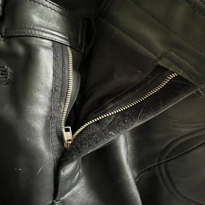 Richa Black Leather Trousers - Size W36 - Pre-loved