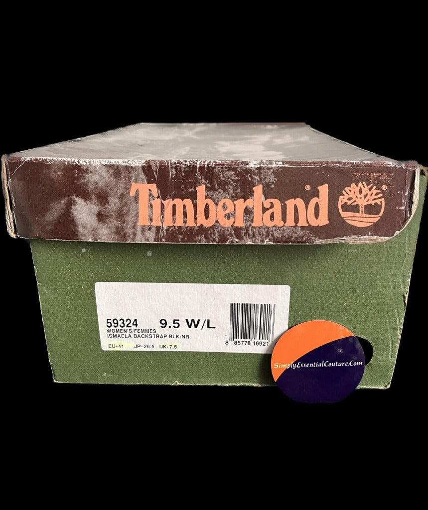 Timberland Black Leather Sandals - size UK7.5 - NEW