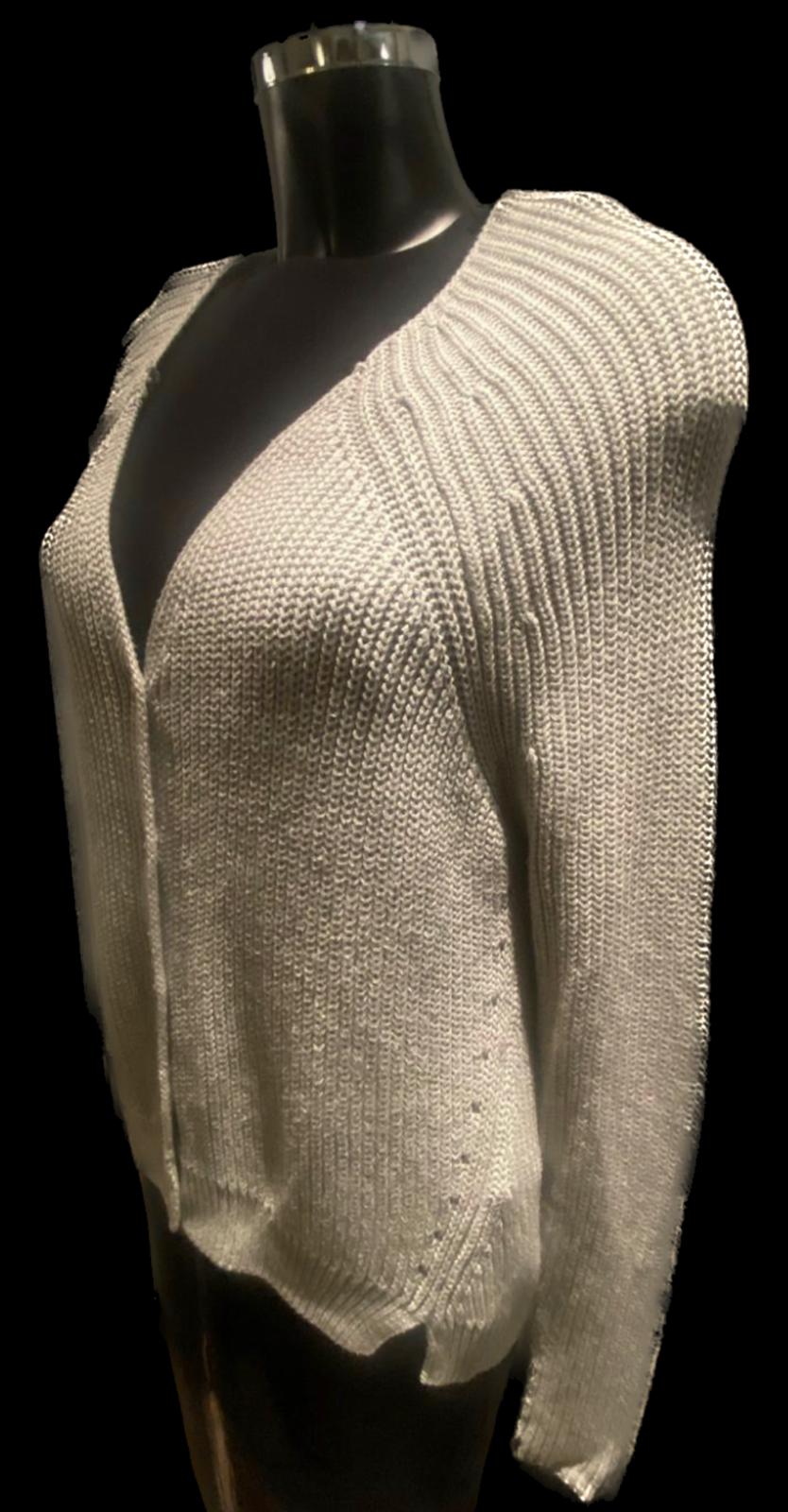 Armani Exchange  grey Cardigan size UK L - Pre-loved