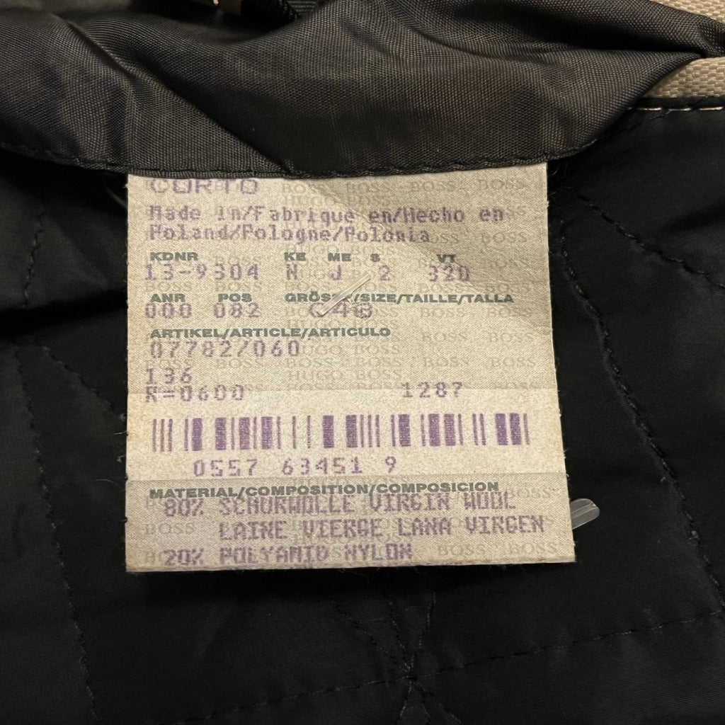 Boss Grey Wool Jacket size UKL - Pre-loved