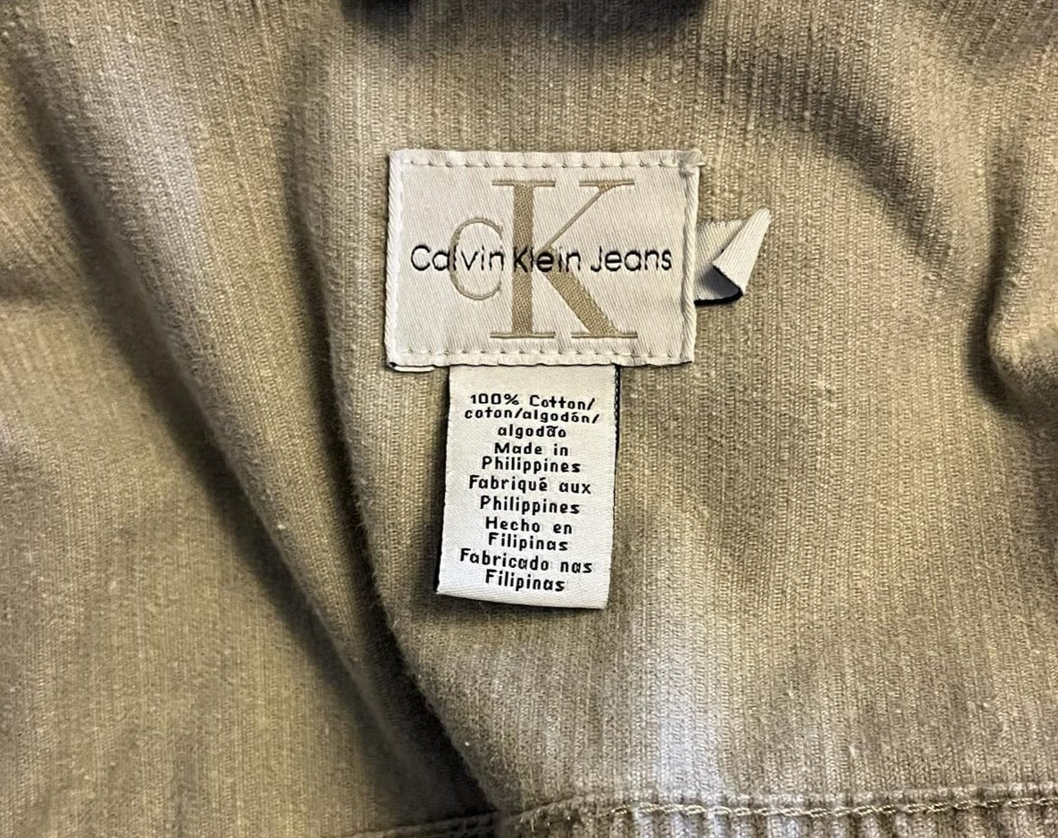 Calvin Klein Grey Jacket - Size L - Pre-loved