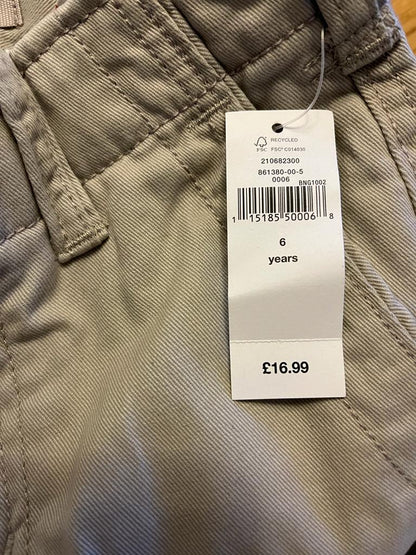 Gap Kids Beige Trousers - Age 6 yrs - Brand New with Tags